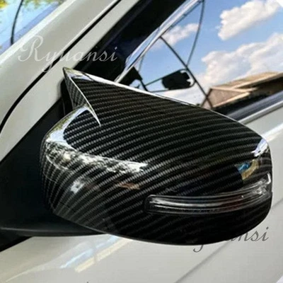 2PCS Side Door Rearview Mirror Cover For Mitsubishi Lancer X 10 EX EVO 2013-2016 - Image 1 of 3