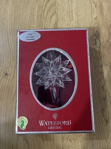 Waterford Crystal Snow Star Ornament 2006 Ireland Hanger Solid Artisan W/ Box - Picture 1 of 20