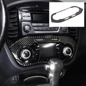 Soft Carbon Fiber AC Control Switch Panel Trim Sticker For Nissan Juke 2011-2019 - Picture 1 of 24