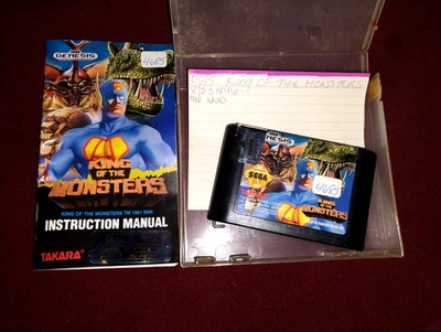 King of the Monsters 2 (Sega Genesis, 1994) Auténtico Cartucho y Manual Foto 1 de 4