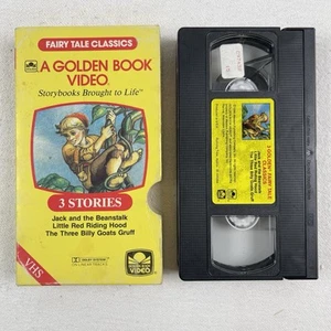 Jack and the Beanstalk/Little Red Riding Hood/Billy Goats (VHS 1986) Golden Book - Picture 1 of 2