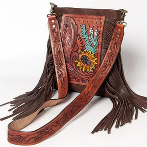 AD American Darling CrossBody Hand Tooled Full Grain Genuine Leather Western - Bild 1 von 5