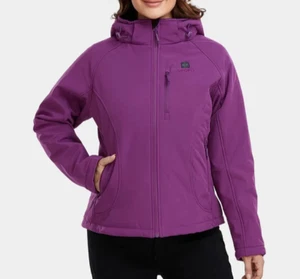 Ororo Women's 3-zone heated classic jacket - size M medium - purple coat - Picture 1 of 8