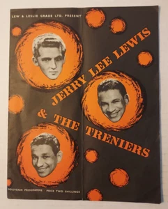 Reino Unido mayo-junio 1958 programa de recuerdos Jerry Lee Lewis & The Treniers - Imagen 1 de 5