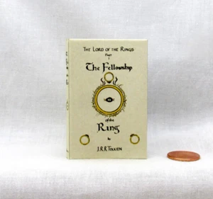1:4 Scale THE FELLOWSHIP OF THE RING Illustrated Readable Miniature Scale Book - Picture 1 of 11