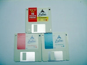3 Different America Online 2.5 Disks for Windows - Picture 1 of 1