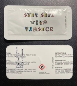 Raro pacchetto a mano Versace da evento di moda - Stay Safe With Versace - Foto 1 di 1