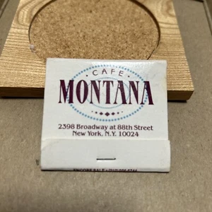Vintage Cafe Montana In Broadway New York N.Y. Matchbook Cover - Picture 1 of 4