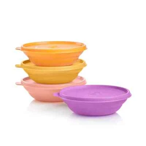 NEW Tupperware Classic Cereal bowl Jr set of 4 w/ matching seal FreeShi - Picture 1 of 2