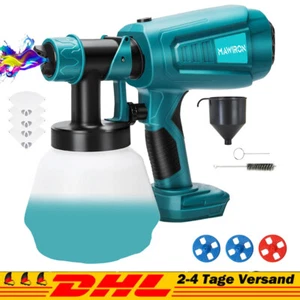Für-Makita 18V Akku Farbsprühsystem Elektrische Farbspritzpistole Sprühpistole - Bild 1 von 11