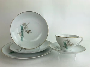 Noritake Oriental 6341 Japón cinco piezas lugar moderno mediados de siglo - Imagen 1 de 9