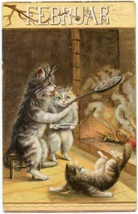 Boulanger Gatto Serie Febbraio Febbraio Mesi dell'anno - Foto 1 di 2