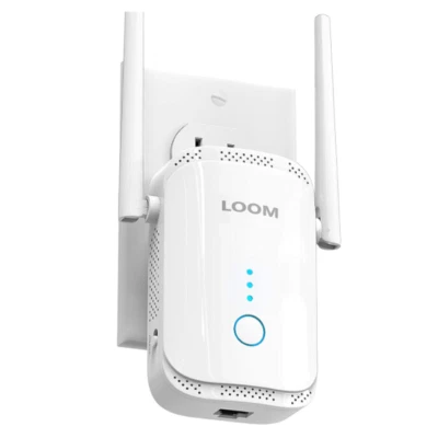 loom N300 WiFi Range Extender Signal Booster Wireless Internet Repeater 300 Mbps - Image 1 of 4