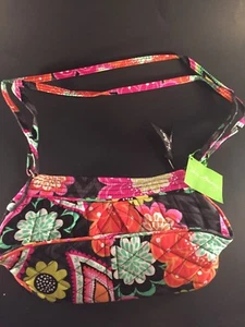 Vera Bradley Frannie Crossbody Purse in Ziggy Zinnia Pink Lining 14539-163 - Picture 1 of 3