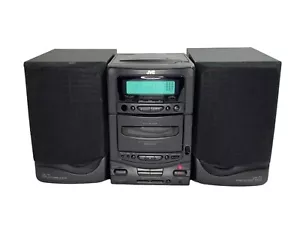 JVC UX-T1 1993 Micro Shelf Stereo CD Player AM FM Radio Cassette Deck & Speakers - Picture 1 of 24