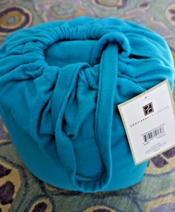 Concierge Collection 4-Piece Queen Microfleece Sheet Set - Turquoise - New - Picture 1 of 3