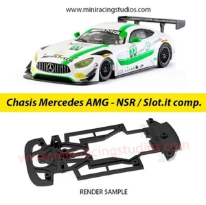 Chasis 3D para el Mercedes AMG GT3 NSR para soporte Slot.it/RT3 CARBONO - Picture 1 of 4