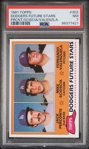 1981 Topps #302 - Fernando Valenzuela - Dodgers Stars - PSA 7 ¡Casi como nuevo!! - Imagen 1 de 2