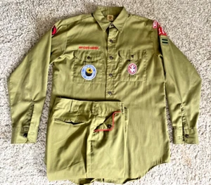 Vintage BSA Pfadfinder Adler Pfadfinder Patrouillenführer grüne Garnison offizielle Uniform - Bild 1 von 8