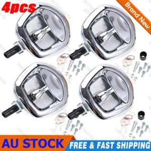 4PCS Central Locking Handle Whale Tail Lock Power Operated Recessed Folding 12V - Picture 1 of 14