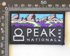 VINTAGE PEAK DISTRICT NATIONAL PARK UK SOUVENIR PATCH WOVEN CLOTH SEW-ON BADGE - Picture 1 of 1