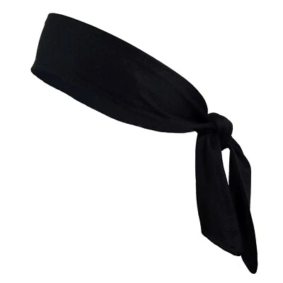 Head Tie Hair Back Band Sports Headband Men Women Ninja Bandana Wrap Sweatband - Image 1 of 4