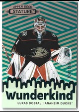 2023-24 Upper Deck Stature Wunderkind Green Lukas Dostal 034/150 Anaheim Ducks