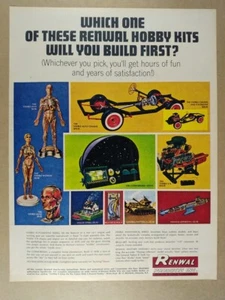 Renwal Hobby Kits Cosmorama 1963 Visible Man V8 motor chasis anuncio impreso vintage - Imagen 1 de 1