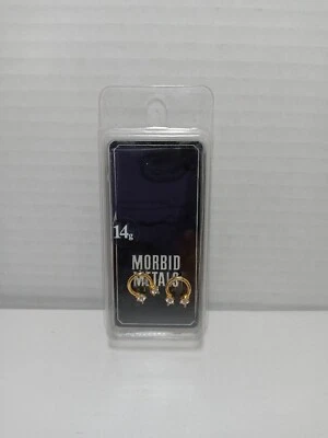 Joyería corporal de herradura Morbid Metals 14 g Foto 1 de 2