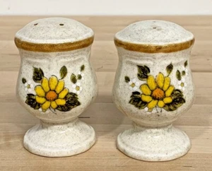 Mikasa Sunny Side Salt And Pepper Shakers with Yellow Daisies Japan - Picture 1 of 5