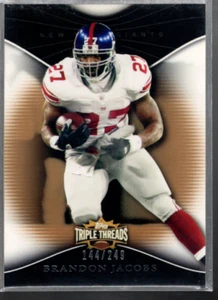 A4146- 2009 Topps Triple Threads Sepia #39 Brandon Jacobs /249 - NM-MT - Picture 1 of 2