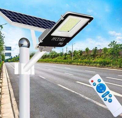 Outdoor 1600W Street Lights Solar Powered Light for Yard Garden Parking Lot - Image 1 of 4