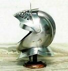 Medievale Acciaio Casco Antico Knight Armor Closed Warrior Fatto A Mano Design