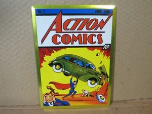 Action #1 DC Comic Blechschild 8"x11" Wand oder Ständer - Bild 1 von 5