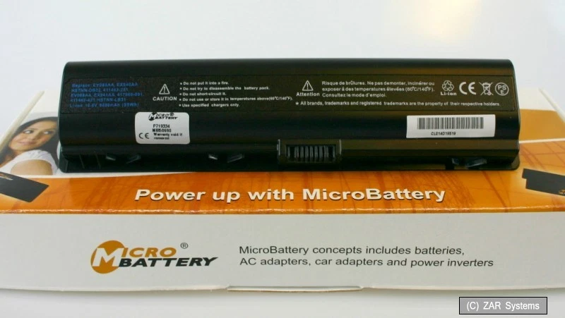 MicroBattery MBI1642 Batería para HP 410801-004 12Cell Li-Ion 10.8V 8.8Ah 95wh, NUEVO Foto 1 de 1