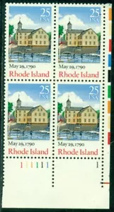SCOTT # 2348 PLATE BLOCK, RHODE ISLAND, MINT, OG, NH, GREAT PRICE! - Picture 1 of 1