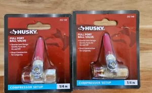 2 VALVOLE A SFERA HUSKY 1/4" PORTA COMPLETA 252-140. P4 - Foto 1 di 3