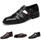 Mens Dress Formal Business Sandals Shoes Pointy Toe Work Office Hollow out New 