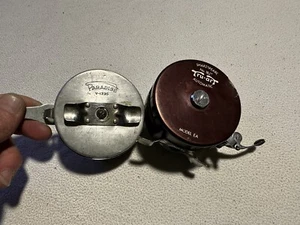 2-Vintage AUTOMATIC Fly Fishing Reels SHAKESPEARE NO. 1827 EA Paradise V-1335 - Picture 1 of 12
