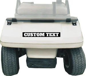 Custom Text Club Car Front Name Plate. Fits Club Car DS & Carryall Golf Carts - Bild 1 von 7