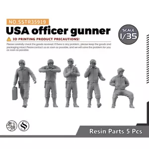 SSMODEL SSTR35919 1/35 Character Model USA Officer Gunner - Picture 1 of 3