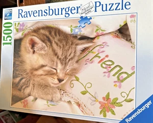 Ravensburger Puzzle 1500 Teile Sleeping Kitty - Bild 1 von 3