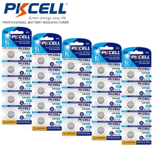 25 Piece Fresh Stock PKCELL CR1620 BATTERY 3V CR 1620 DL1620 BR1620 BATTERIES - Picture 1 of 7