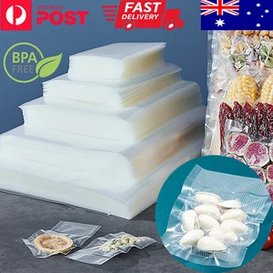 Vacuum Sealer Bags Food Seal Storage Precut Saver Small 7*10cm 10/50/100PCS AU - Picture 1 of 11