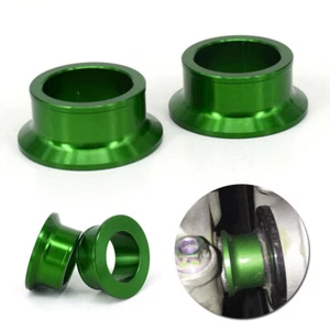 Wheel Hub Spacers Kit Motor Rear CNC Green Fits For Kawasaki KX125 2003-2008 - Bild 1 von 9