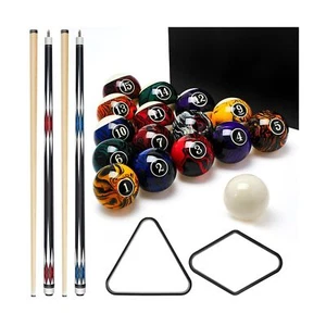 20 Pcs Pool Balls Billiard Set Pools Table Accessories 16 Ball Set with 2 Poo... - Picture 1 of 7