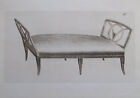 Ein simples Sopha - Antiker Diwan Möbel Sofa -  Bild Druck Print