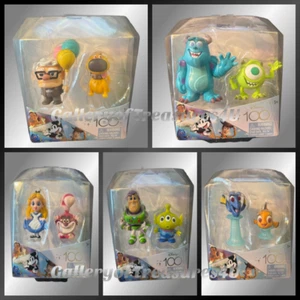 Disney 100 Carl Dug Mike Sully Buzz Alien Nemo Dora Alice Cheshire Cat Set 2 Pk - Picture 1 of 7