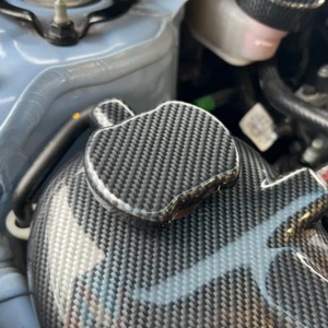Coolant Tank Cap Cover Hyundai i20N - Carbon Fibre Effect - Picture 1 of 1