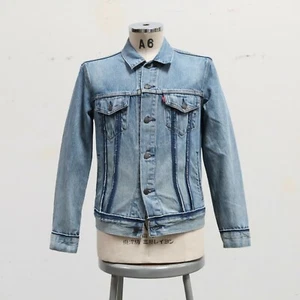 New Levis Type 3 Big E Denim Trucker Jean Jacket Size S Premium - Picture 1 of 12